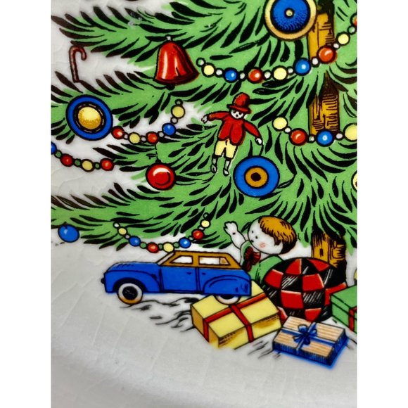Cuthbertson Original Christmas Tree plate, England. Beautiful plate! - Picture 5 of 8